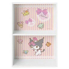 收納王妃 三麗鷗 雙層空櫃, 玩偶粉酷洛米