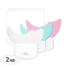 Nillo 2合1多功能睫毛膏眼線輔助器 3入組, 粉色, 薄荷綠, 透明, 2套