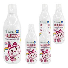oh care 歐克威爾 兒童漱口水 Poli波力 草莓, 350ml, 5瓶