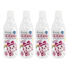 oh care 歐克威爾 兒童漱口水 Poli波力 草莓, 350ml, 4瓶