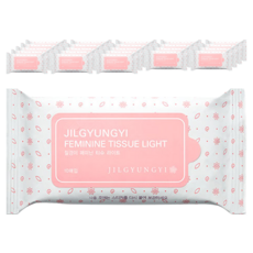JilGyungYi 質更益 抽取式植感私密處用濕紙巾 粉色款 10張入, 10張, 24包