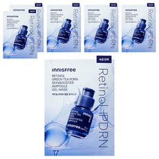 이니스프리 레티놀 그린티 PDRN 스킨부스터 앰플 겔 마스크 25ml, 1개입, 6개