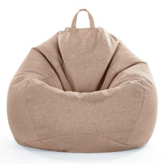 편안한 빈백 소파 70 x 80 cm, 라이트카키