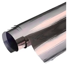 單向透視 遮光 無膠玻璃貼 靜電玻璃隔熱膜 45x120CM, 鑽石茶, 1個