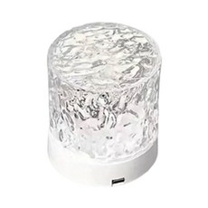夢幻動態 水波紋燈火焰燈, 直徑8.5*高9.5cm, USB插電式, 3W, 白色