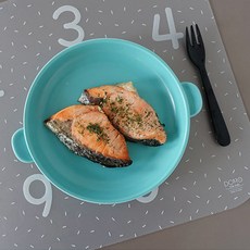 DOHO 幼童素色餐盤, 霧面薄荷綠, 1入