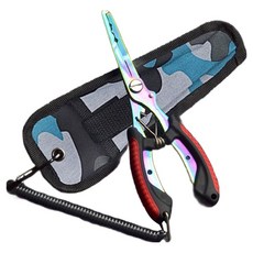 DEFENZEMAN 多功能針綁線器 鈦合金多功能釣魚鉗, 紅色, 1個