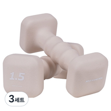 스케쳐스 플로우 사각 아령 덤벨 2p, 1.5kg, 3세트