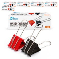 피스코리아 사무용 더블크립 61mm, 초대형, 2개입, 6개