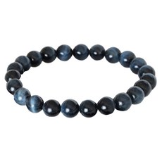 豔麗 能量石虎眼石手鍊, 藍色, 1個
