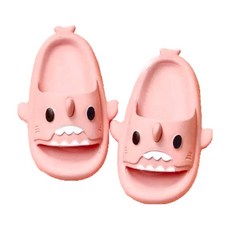 可愛鯊魚造型室內防滑兒童拖鞋