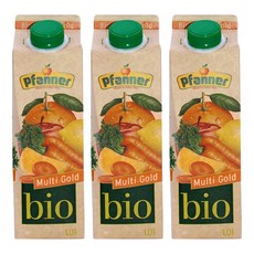 Pfanner Gold綜合果汁, 1L, 3瓶