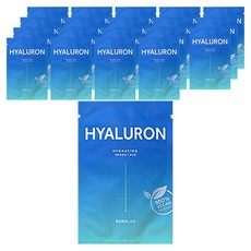 BARULAB 玻尿酸精華保濕面膜, 20片, 1片