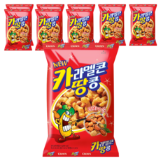 크라운 카라멜콘과땅콩 과자, 72g, 9개