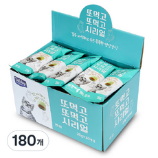테비토퍼 고양이 또먹고또먹고 시리얼 스낵, 연어맛, 20g, 180개
