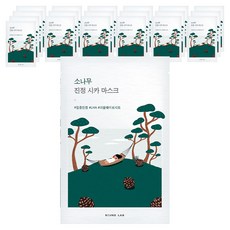 라운드랩 소나무 진정 시카 마스크, 1개입, 20개