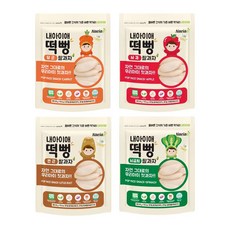 Naeiae 綜合米餅組 30g 4包, 南瓜口味 + 地瓜口味 + 蘋果口味 + 水梨口味, 120g, 1組