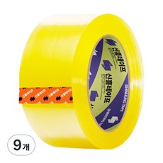신흥테이프 박스 테이프 100m 투명, 9개