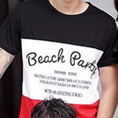 NEW FORCE 父親款百搭質感舒適休閒棉質親子裝 細緻柔軟 簡約圓領設計 特色印花設計