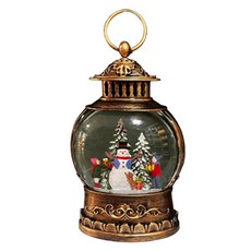 Marsh Marigold聖誕復古扁平線條音樂盒, B, 12 x 7 x 20 cm