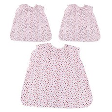 클린유니폼 방수 성인용 턱받이 벨크로형, 홍색딸기, 3개