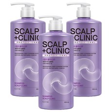 엘라스틴 스칼프 클리닉 두피 딥클렌징 약산성 샴푸 프레쉬 페퍼민트 향, 3개, 950ml