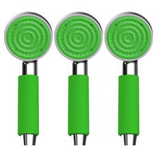 CEBIEN Punch彩色手持蓮蓬頭, 3個, 綠色
