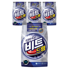 비트 때가 쏙 드럼용 분말세제 본품, 2.5kg, 1개입, 4개