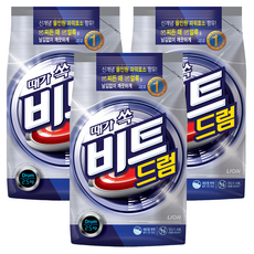 비트 분말세제 드럼용 리필, 2.5kg, 3개