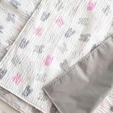 화모 리플 휴대용 방수패드, 핑크곰, 1개