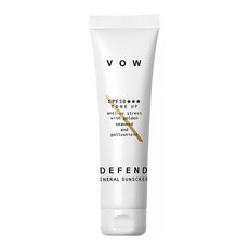 VOW 極效純物理防曬霜 SPF50★★★ 40g 臉部專用 抗汗 隔離空汙 柔焦美肌 自然潤色, 1條