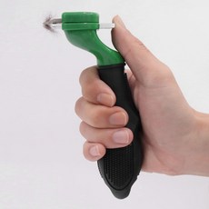 DING DONG PET 刷小型犬用灰色長鈕扣, 綠色/灰色(按鈕), 1支