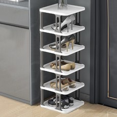 Market Plan DIY 節省空間鞋子收納架, 白色, 1個