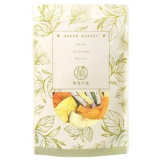 GreenMarket 菓青市集 綜合蔬果脆片 多種蔬果一次滿足 低溫烘焙非油炸 健康零食首選, 180g, 1包