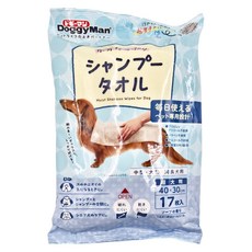 DoggyMan 多格漫 犬用乾洗澡濕巾 40 x 30cm, 17張, 1包