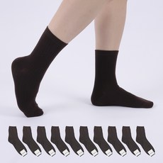 가나양말 남성용 프리미엄 골지 중목양말 10켤레