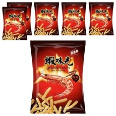 裕榮食品 蝦味先 麻辣口味 非油炸, 55g, 6包