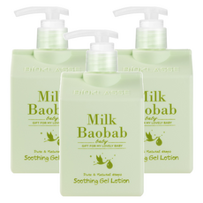 밀크바오밥 비오클라쎄 베이비 수딩 젤 유아크림, 250ml, 3개