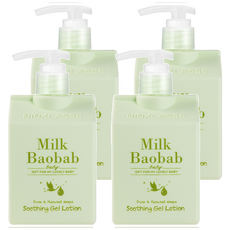 밀크바오밥 비오클라쎄 베이비 수딩 젤 로션, 250ml, 4개