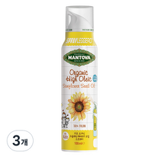 만토바 키즈 유기농 고올레산 해바라기유 스프레이, 100ml, 3개