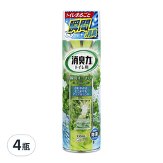 ST 雞仔牌 浴廁瞬間消臭力噴劑, 蘋果薄荷, 330ml, 4瓶