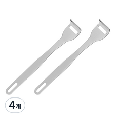 Basti不鏽鋼舌苔刷 白苔去除 銀色, 14g, 4個