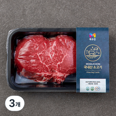 목우촌 국내산 소고기 안심 (냉장), 300g, 3개
