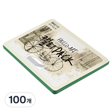 종이문화 헬로우 아트 캘리팩 두꺼운 엠보카드 200g 35 그린, 208 x 153 mm, 100개