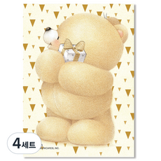 Hallmark 小熊信紙 4p + 信封 2p 套組 KLT1521, 混合顏色, 4套