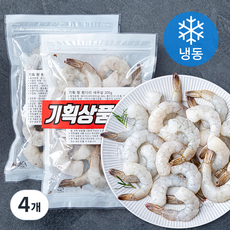 왕 흰다리 새우살 (냉동), 200g, 4개