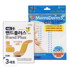 네오밴드플러스 밴드플러스 에이 혼합 밴드 50p + 맘스덤에스 잘라쓰는 아쿠아밴드 사각형 2p, 52매, 3세트
