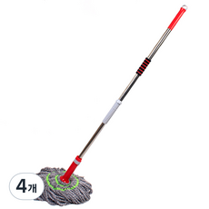 지니컴퍼니 매직 트위스터 밀대 걸레 M01, 4개