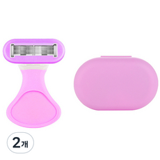 정월나나 여성용 제모 면도기 퍼플, 1개입, 2개