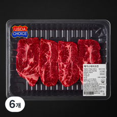 동원 미국산 부채살 메가 스테이크용 (냉장), 1kg, 6개
